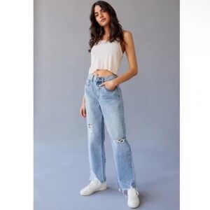 J16 Urban Outfitters BDG Cowboy Jeans‎ Distressed Chewed Hem